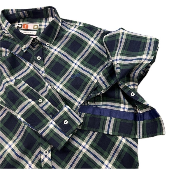 MSGM Viscose Tartan Shirt Made in Italy - Picture 5 of 12